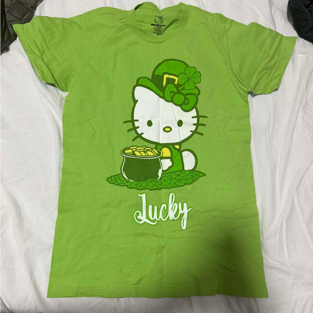 Hello Kitty Green Lucky Short Sleeve Tee